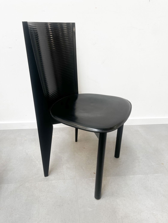 Image 1 of Set of 6 postmodern design chairs by Calligaris