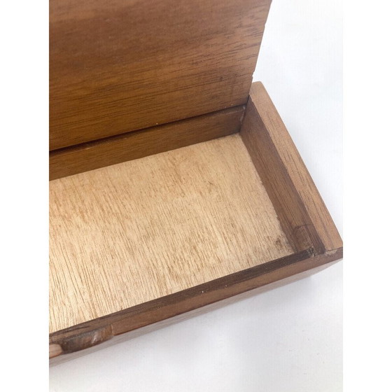 Image 1 of Scatola d'epoca con intarsi in legno e osso, 1950