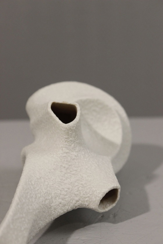 Image 1 of Sgrafo Modern Design Peter Müller - Biomorphic Porcelain Vase Germany 1960S