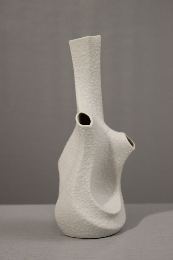 Image 1 of Sgrafo Modern Design Peter Müller - Biomorphic Porcelain Vase Germany 1960S