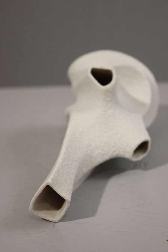 Image 1 of Sgrafo Modern Design Peter Müller - Biomorphic Porcelain Vase Germany 1960S