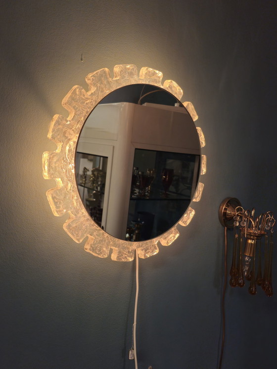 Image 1 of Lampada da parete con specchio vintage Hillebrand 