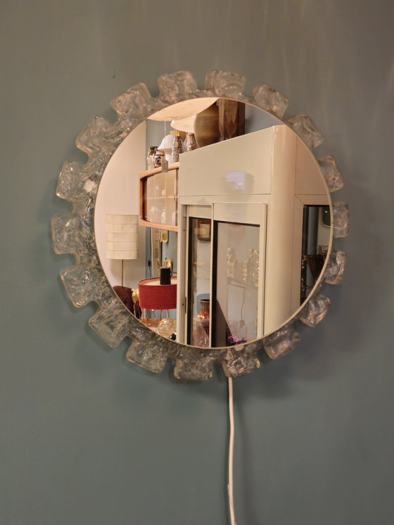 Image 1 of Lampada da parete con specchio vintage Hillebrand 