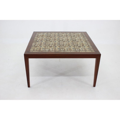 Vintage tiled coffee table by Severine Hansen, Denmark 1960