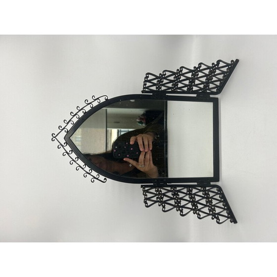 Image 1 of Vintage wrought iron mirror, 1950