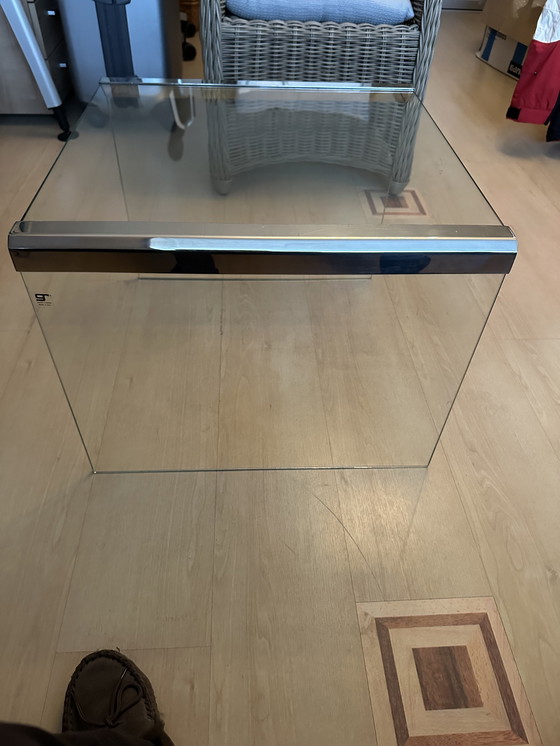 Image 1 of Mesa auxiliar de Gallotti &amp; Radice Design Italia, años 70 (alto x ancho x profundidad: 42 x 55 x 55 cm)