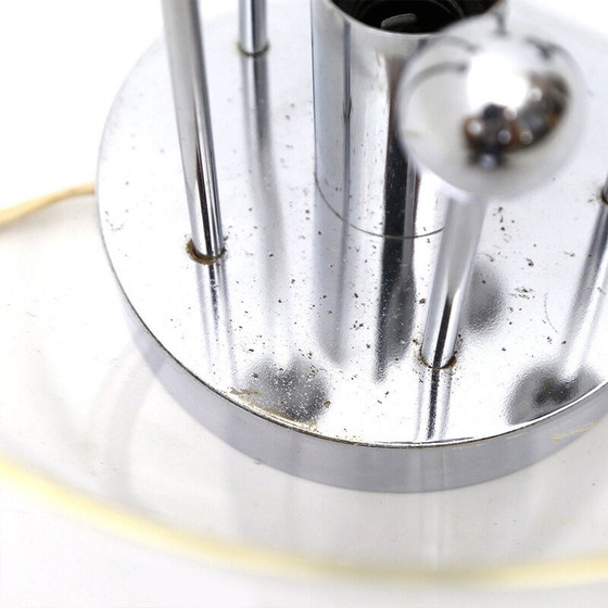 Image 1 of Vintage table lamp in chromed metal and methacrylate, 1960s