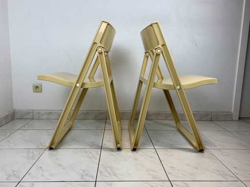 2x Allibert Space Age Folding Chair