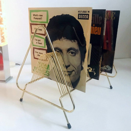 Vintage Vinyl Rack - 45 RPM Holder - 1950