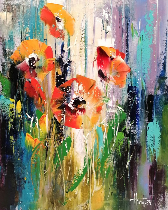 Image 1 of Alfred Aniol "Poppies"