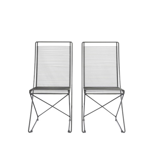 2X Till Behrens Schlubach cross chair cantilever chair