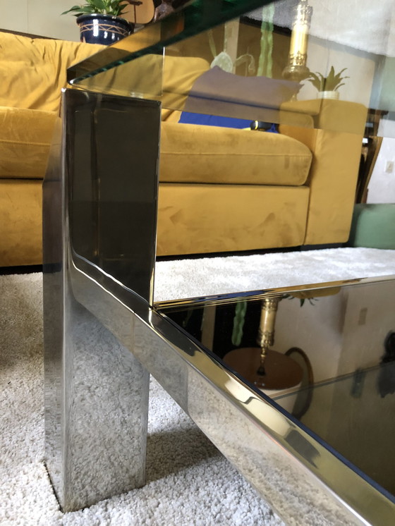 Image 1 of Table basse en chrome Belgo