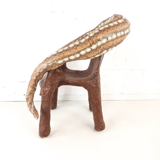 Image 1 of Vintage Papier Maché Snake Chair