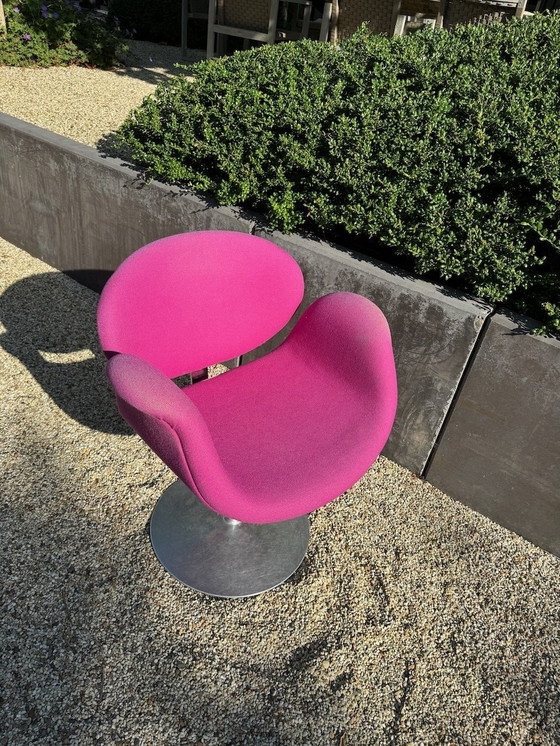 Image 1 of Artifort Little Tulip Swivel Chair Magenta