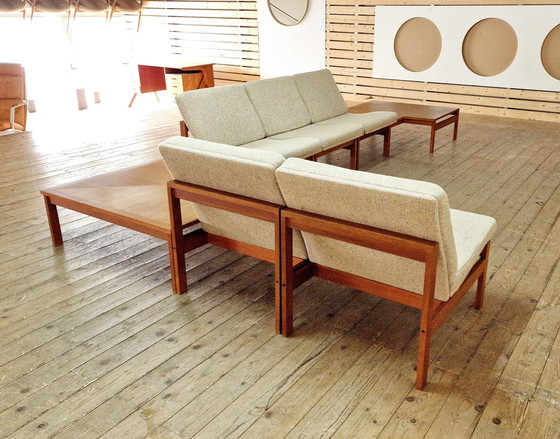 Image 1 of SEATING GROUP VINTAGE 60S MID CENTURY TEAK FRANCE&SON