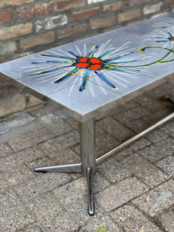 Image 1 of Vintage Adri Ceramic Tiled Coffee Table