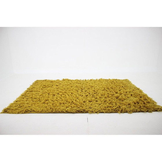 Image 1 of Tappeto vintage in lana gialla, Danimarca, anni '60