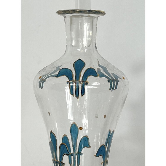 Image 1 of Set da liquore in vetro Art Nouveau italiano d'epoca, anni '20