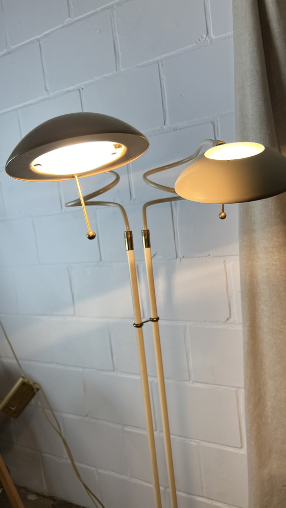 Image 1 of Rare lampadaire à enroulement de style Régence, Herda, années 70