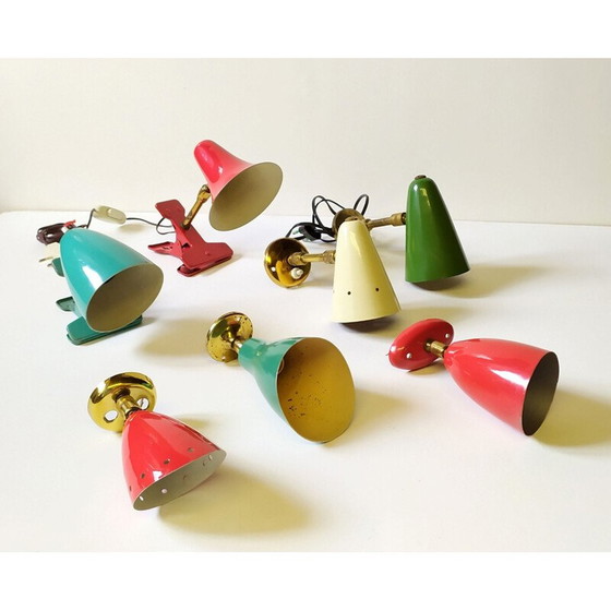 Image 1 of Set di 7 faretti vintage di Arredoluce e Arteluce, 1940