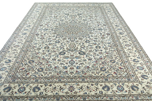 Hand-knotted Kashan Cork Oriental Rug - 396 X 295 Cm