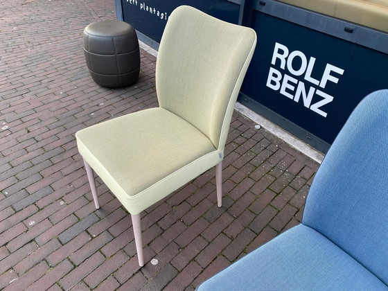 Image 1 of 2x Bert plantagie chaise Duo tissu cuir