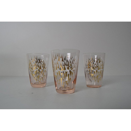 Image 1 of Bicchierini vintage con barra retrò, Cecoslovacchia anni '60