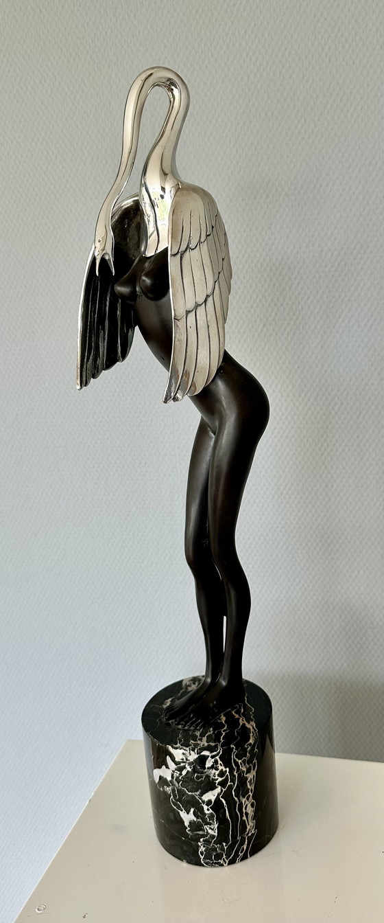 Image 1 of Bruno Bruni Leda & The Swan Bronze Statue