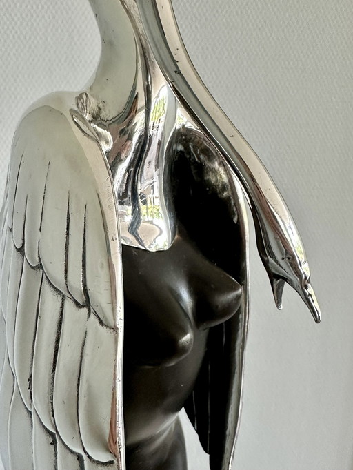 Bruno Bruni Leda & The Swan Bronze Statue