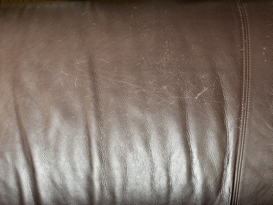 Image 1 of Dark brown sofa Rolf Benz 322