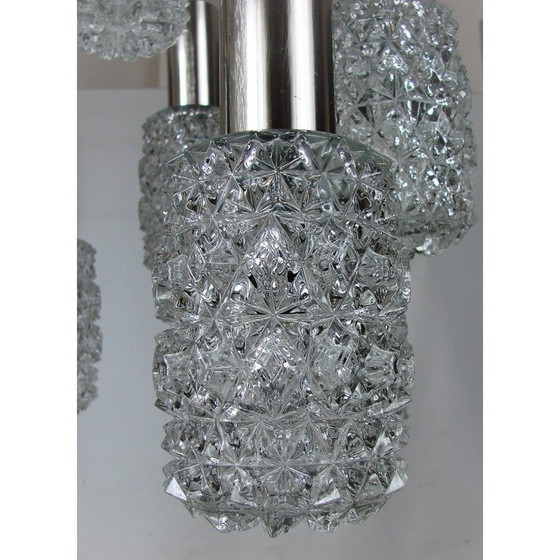 Image 1 of Vintage Bauhamp Leuchten Neheum type 421 cascade chandelier