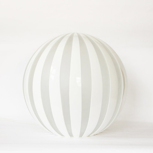 Glass Round Striped Lamp