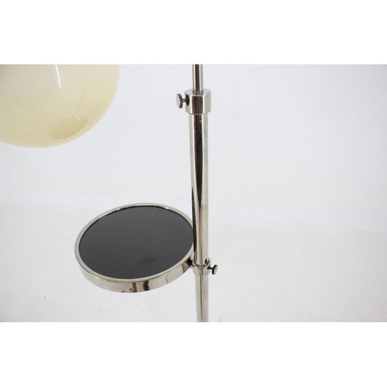 Image 1 of Lampada da terra funzionalista vintage cromata, Cecoslovacchia 1930