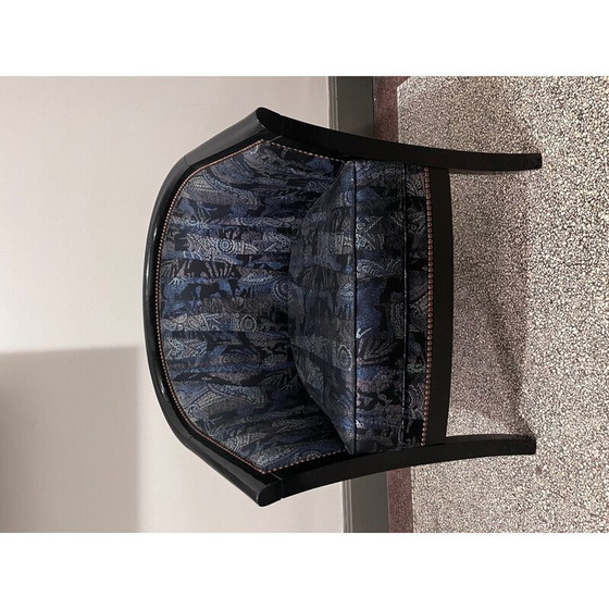 Image 1 of Vintage Art Deco armchair in lacquered wood