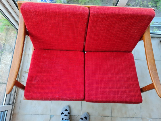 Image 1 of Scandinavian 1960s teak sofa