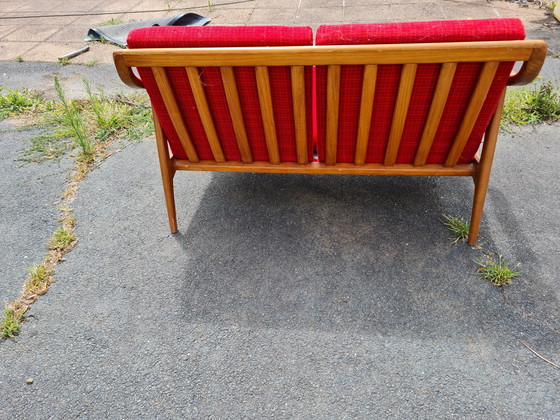 Image 1 of Scandinavian 1960s teak sofa