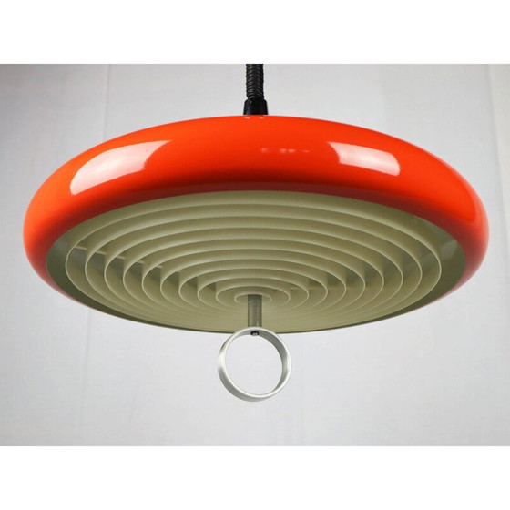Image 1 of Vintage Space Age orange pendant lamp, 1960s