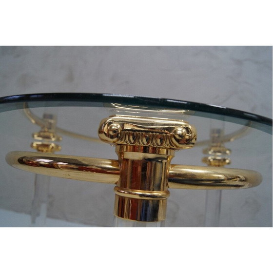 Image 1 of Vintage Italian oval coffee table, 1970
