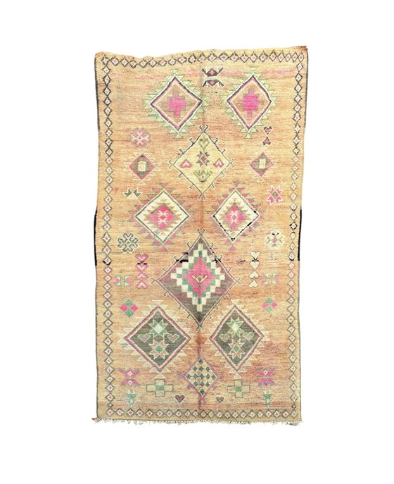 Image 1 of Boho Chic Vintage Moroccan Rug 