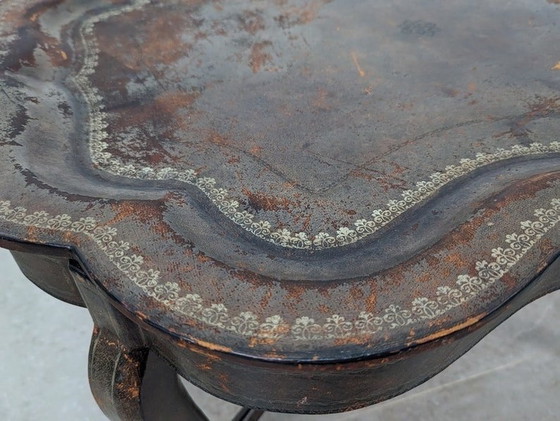 Image 1 of Leather Tray Table By Maitland Smith 1980S