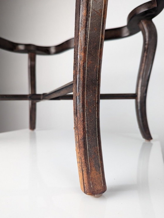 Image 1 of Leather Tray Table By Maitland Smith 1980S