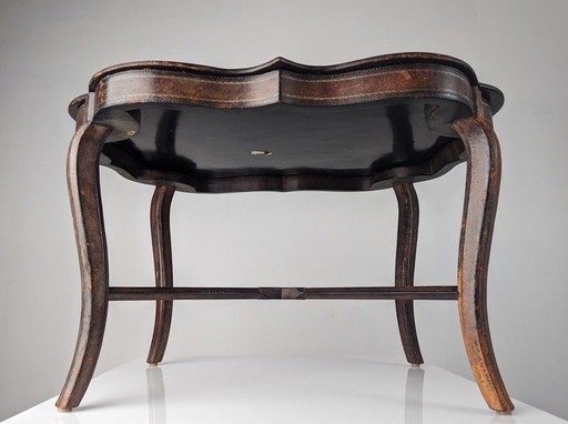 Leather Tray Table By Maitland Smith 1980S