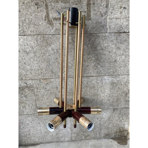 Vintage chandelier in brass, 1970s