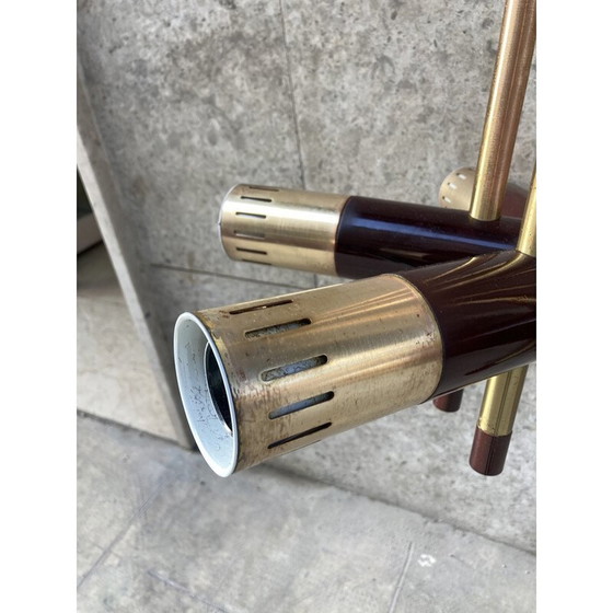 Image 1 of Vintage chandelier in brass, 1970s