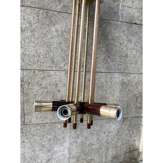 Image 1 of Vintage chandelier in brass, 1970s