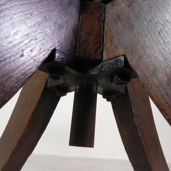 Image 1 of Oak Desk Chair, Studio Chair, Height Adjustable, 1930s