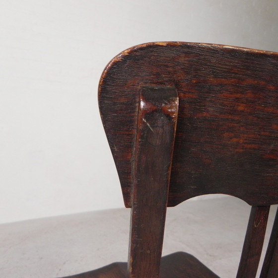 Image 1 of Oak Desk Chair, Studio Chair, Height Adjustable, 1930s