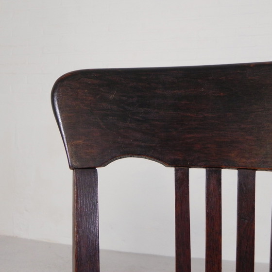 Image 1 of Oak Desk Chair, Studio Chair, Height Adjustable, 1930s