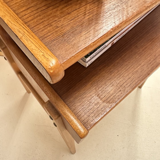 Image 1 of Mid - Century Nightstand With High Legs