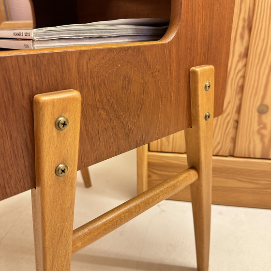 Image 1 of Mid - Century Nightstand With High Legs